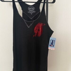 NBA Black and Red Women's Tank Top
